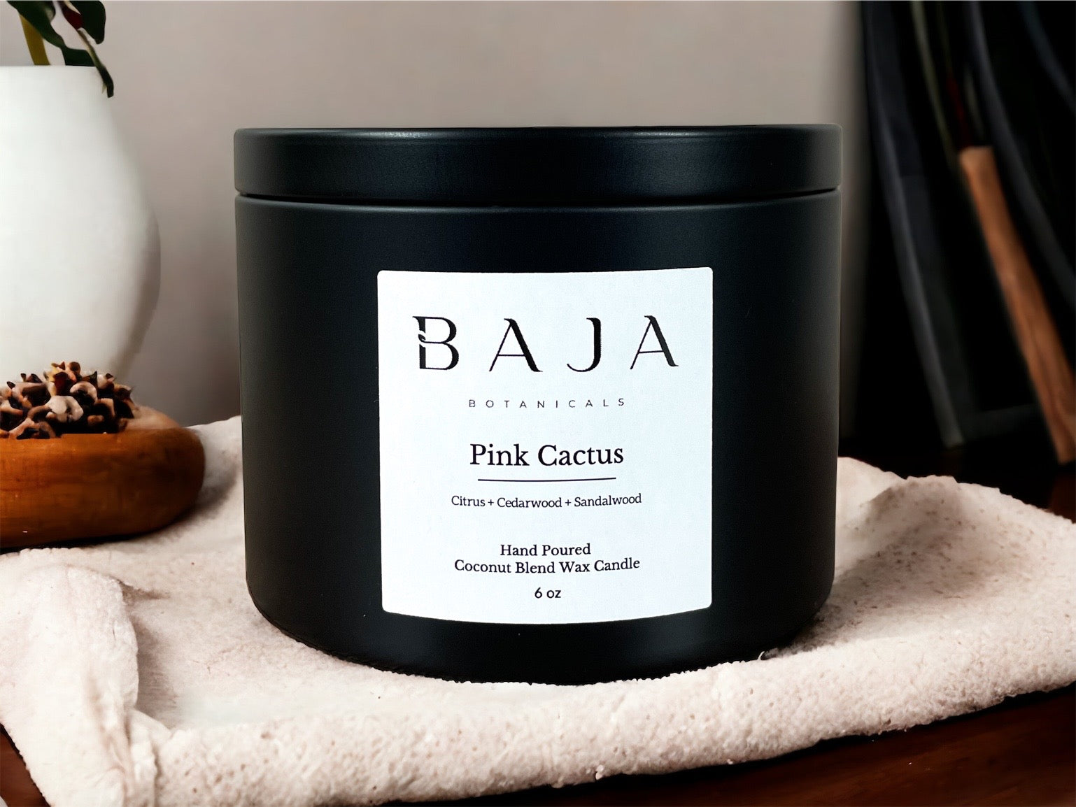 Pink Cactus Candle